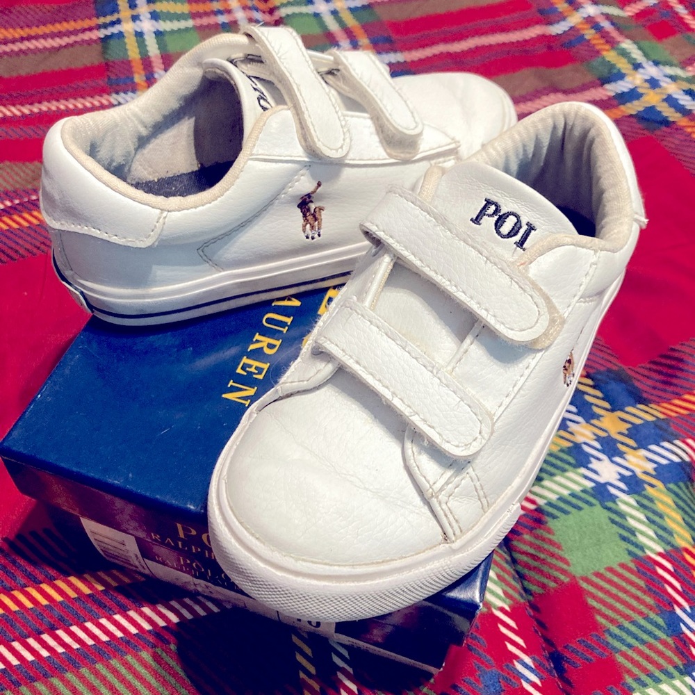 *USED* Ralph Lauren Polo Sneakers 10c (White)